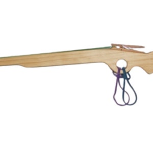 Wooden Toy Rubber Band Rifle