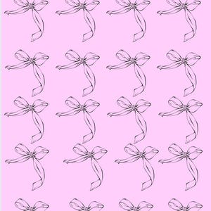 K&ouml;nnte beinhalten: Rosa Hintergrund mit einem Muster aus schwarzen, mit Linien gezeichneten Schleifen. Der Text "SAVE &pound;40" steht oben, zusammen mit einem kleineren Text "&pound;2". Die Schleifen sind gleichm&auml;&szlig;ig &uuml;ber das Bild verteilt.