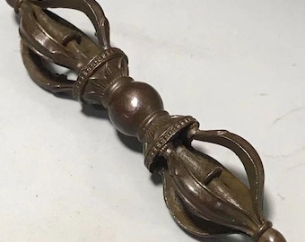 Ciondolo Vajra in bronzo, amuleto buddista tibetano Dorje, ciondolo per collana di protezione Vajra a cinque punte