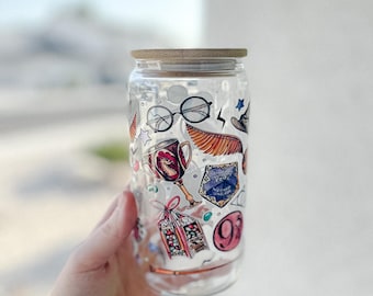 Wizard, HP, 16 oz Glass Cup