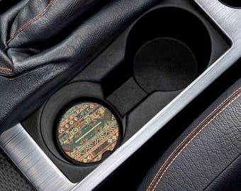 Azteken-Steingitter-Auto-Untersetzer | Speckstein-Untersetzer, Geschenk für neue Fahrer, Auto-Dekor, Autopflege-Grundlagen, Weihnachtsgeschenkidee