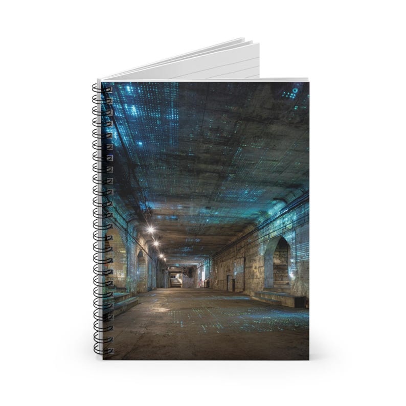 Hacker Den Station Spiral Notebook | Ruled Journal, Artistic Sketchbook ...