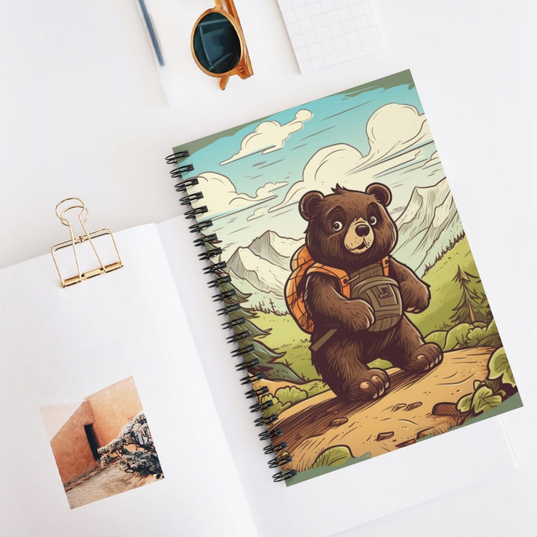 Mountain Bear Cub Spiral Notebook | Ruled Line Journal, Artistic ...