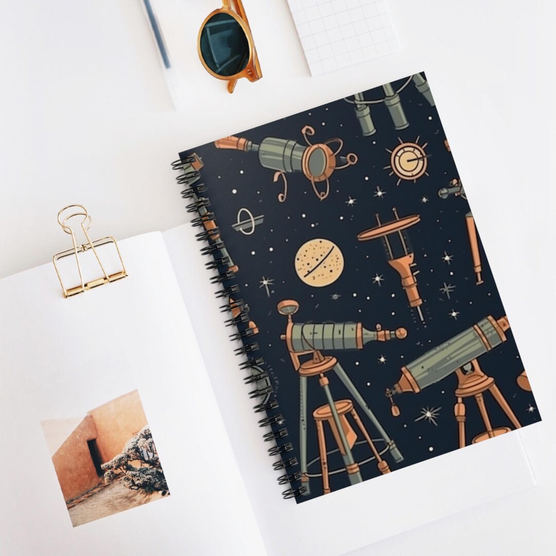 Stargazer Toolkit Grid Spiral Notebook, Artistic Sketchbook, Christmas ...