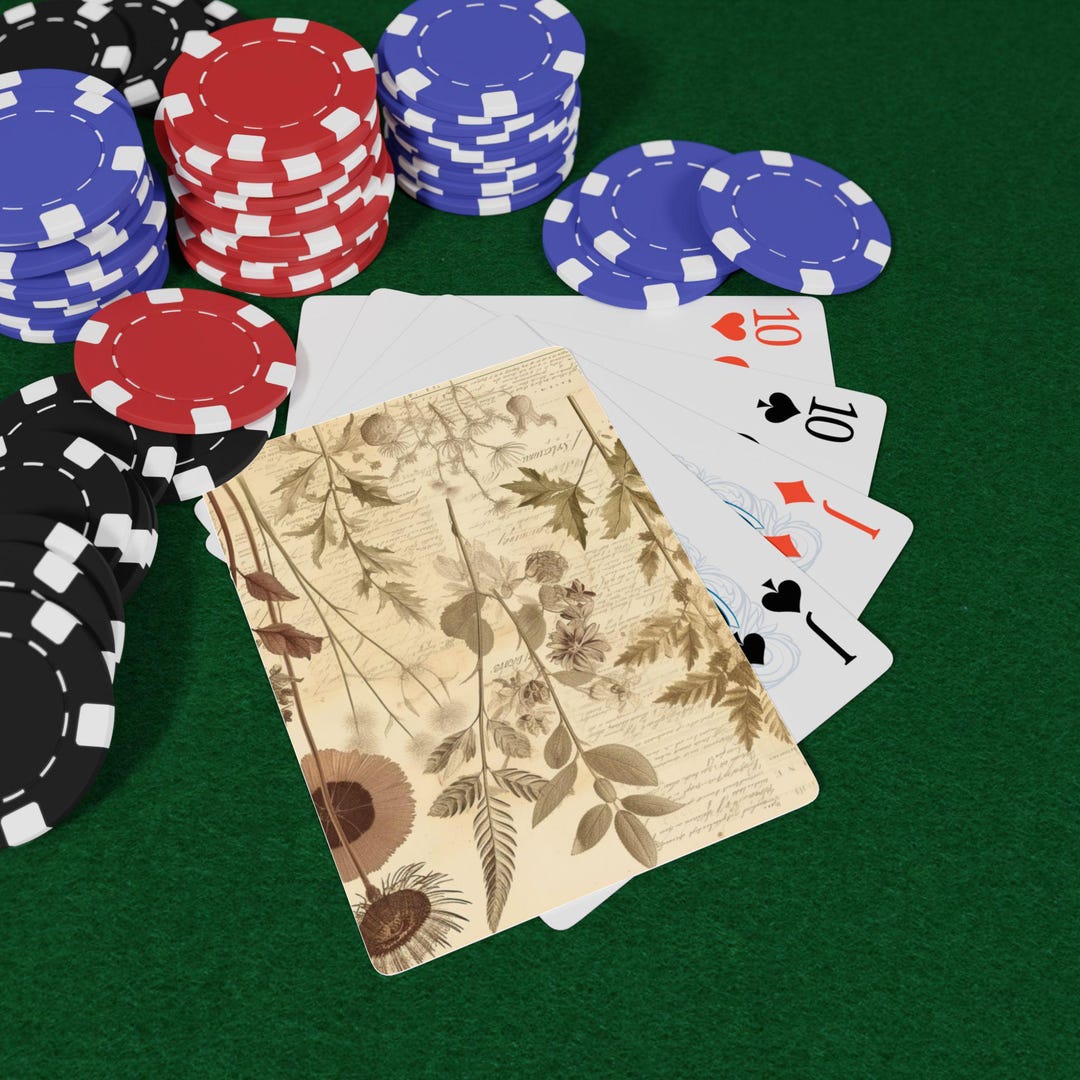 Antique Herbarium Sheet Playing Cards, Standard Playing Cards, Game ...