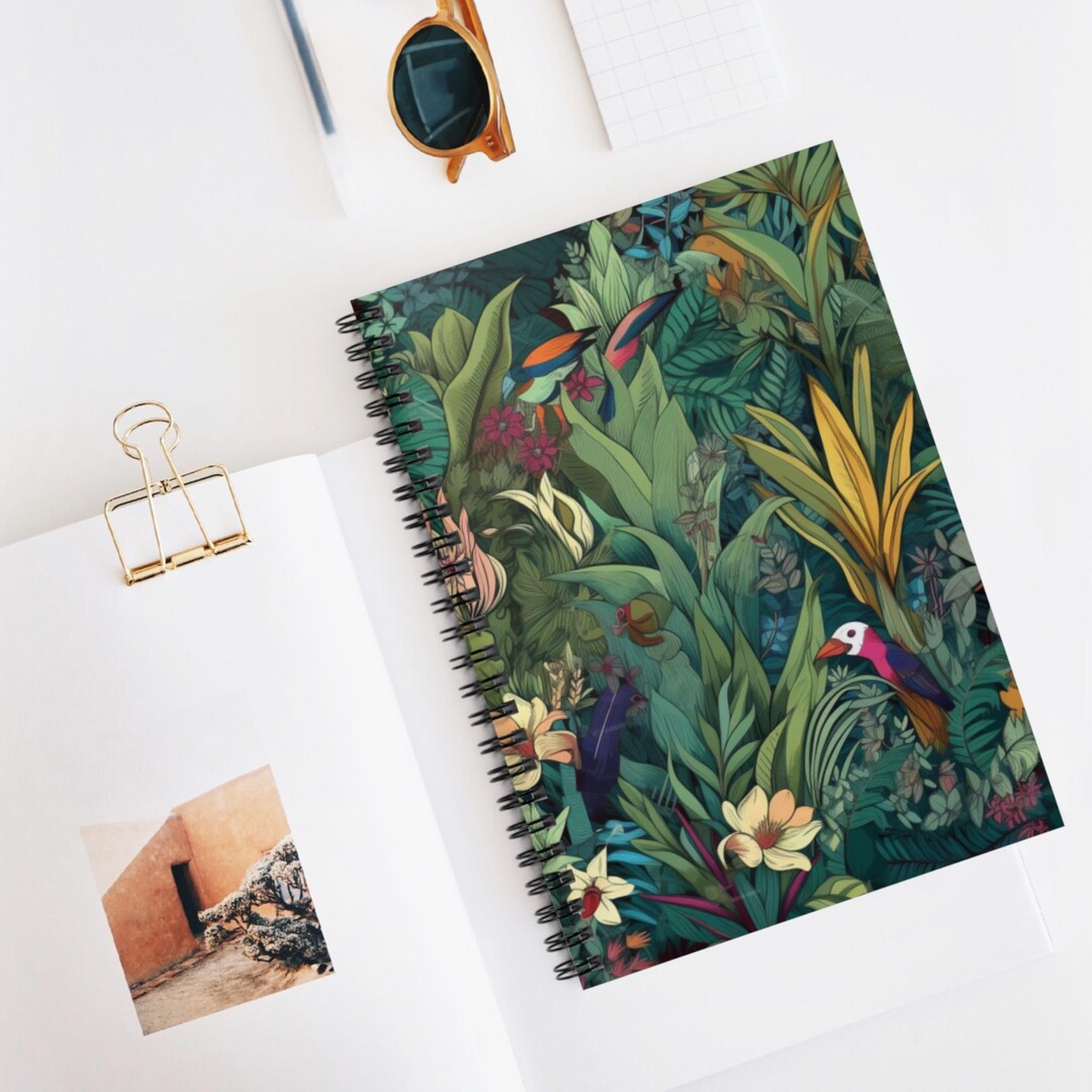 Jungle Canopy Chorus Spiral Notebook | Ruled Notebook, Artistic ...