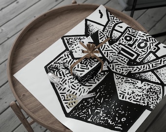 Truth in Shadows Wrapping Paper, Unique Gift Wrap for Holidays, Birthday, Present, Eco-Friendly Gift Wrapping Paper