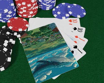 Shark Playing Cards - Ocean Predator Deck, Fierce Marine Life Art