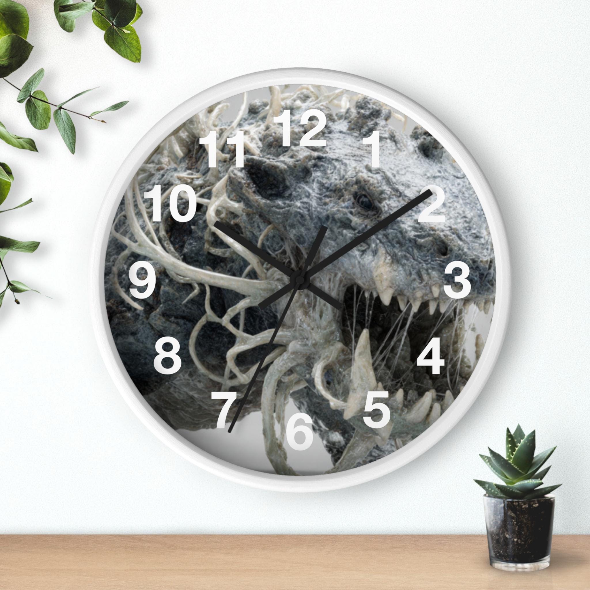 Acidic Ooze Beast Wall Clock | Dark Horror Nautical Decor, Kitchen