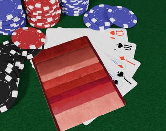 Crimson Softness Playing Cards | Standard Poker Deck, Gift for Poker Lovers, Game Night Essentials, Christmas Gift Idea