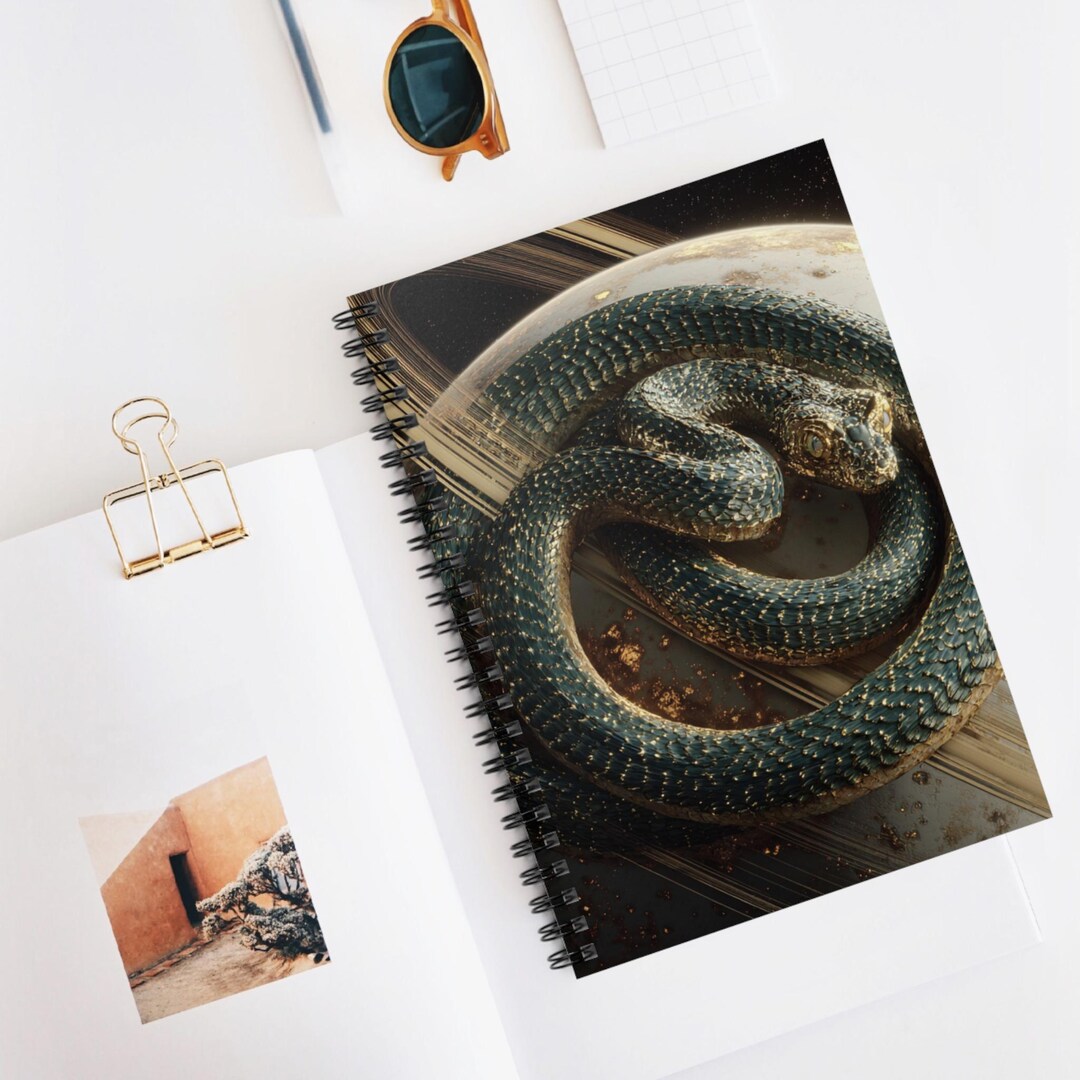 Strong Ringed Notebook Ringed World Serpent Spiral Notebook | Ruled Journal, Artistic ...