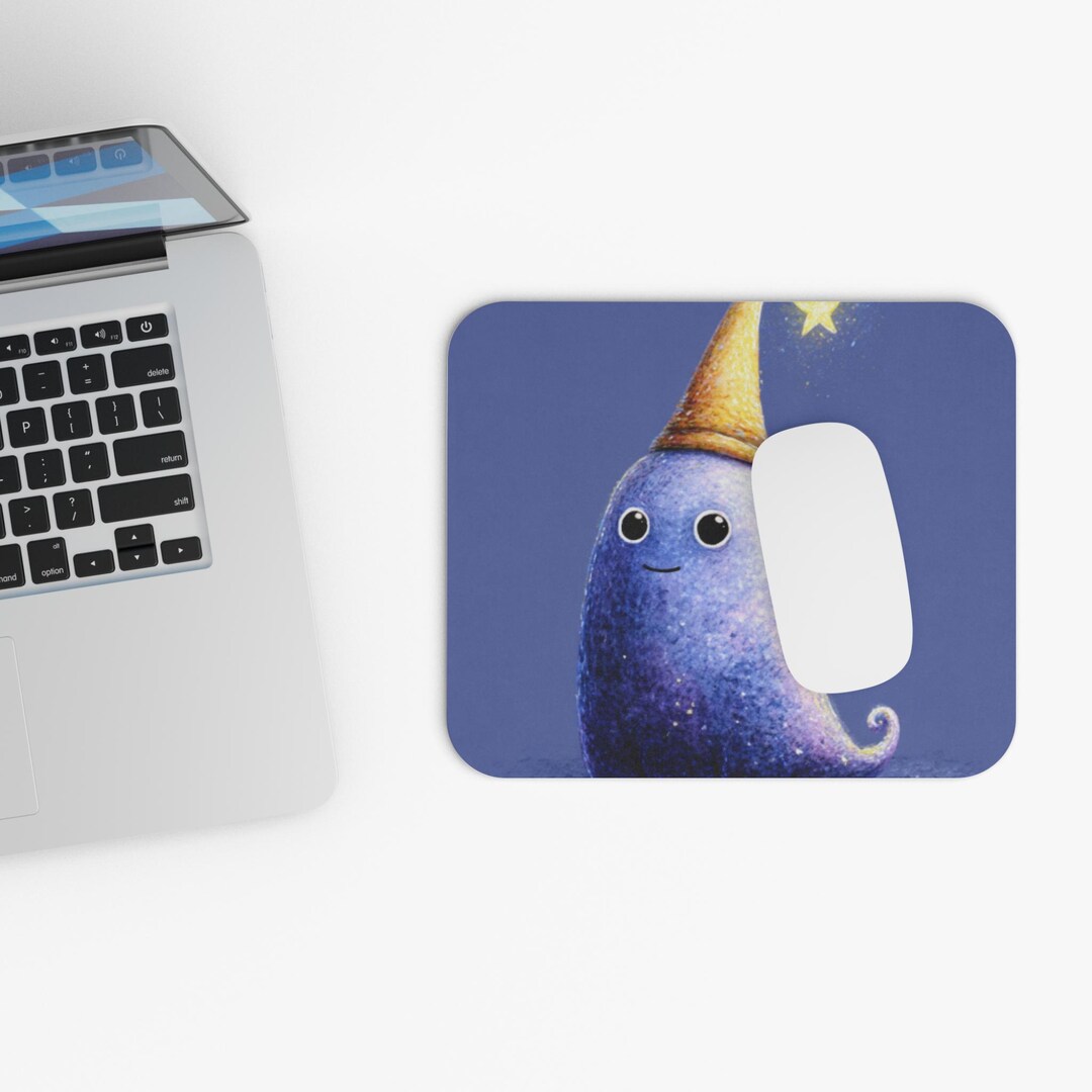 Slug Mouse Star Hat Slug Mouse Pad, Art Desk Mat, Office Desk Accessories ...