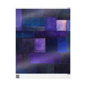 Purple Midnight Wrapping Paper - Modern Gift Wrap for Birthdays, Weddings, Holidays, Artistic Presentations, Unique Decor Wrapping Paper image 5