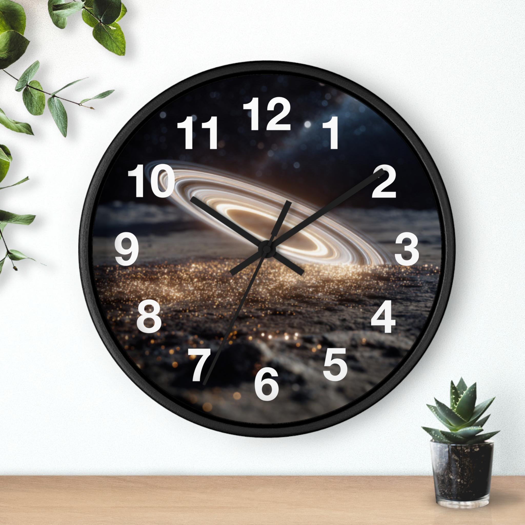 Saturn Wall Clock - Etsy