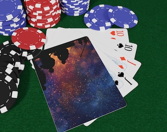 ドゥードゥルギャラクシーズポーカートランプセット、ゲームナイト用の