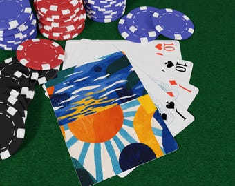 Shark Playing Cards - Ocean Predator Deck, Fierce Marine Life Art