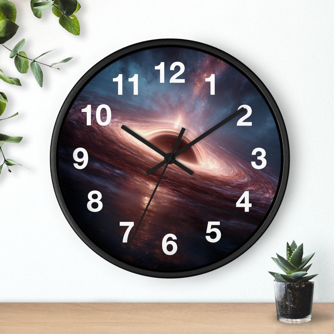 Plasma Jet Singularity Wall Clock | Space Nebula Astronomy, Kitchen ...