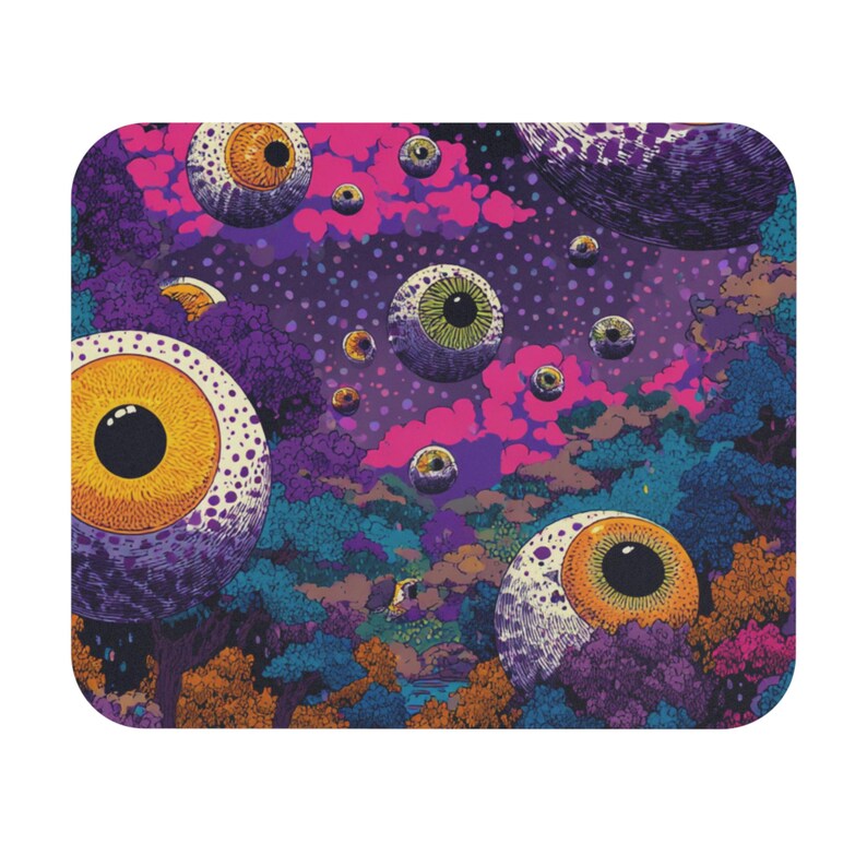 Motion Mouse Pad Eyes in Motion Mouse Pad, Art Desk Mat, Office Desk Accessories ...