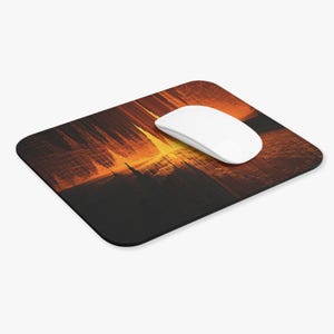 Code Canyon Rift Mouse Pad, Art Desk Mat, Office Desk Accessories, Christmas Gift Idea, Home Desk Decor, Office Essential image 2