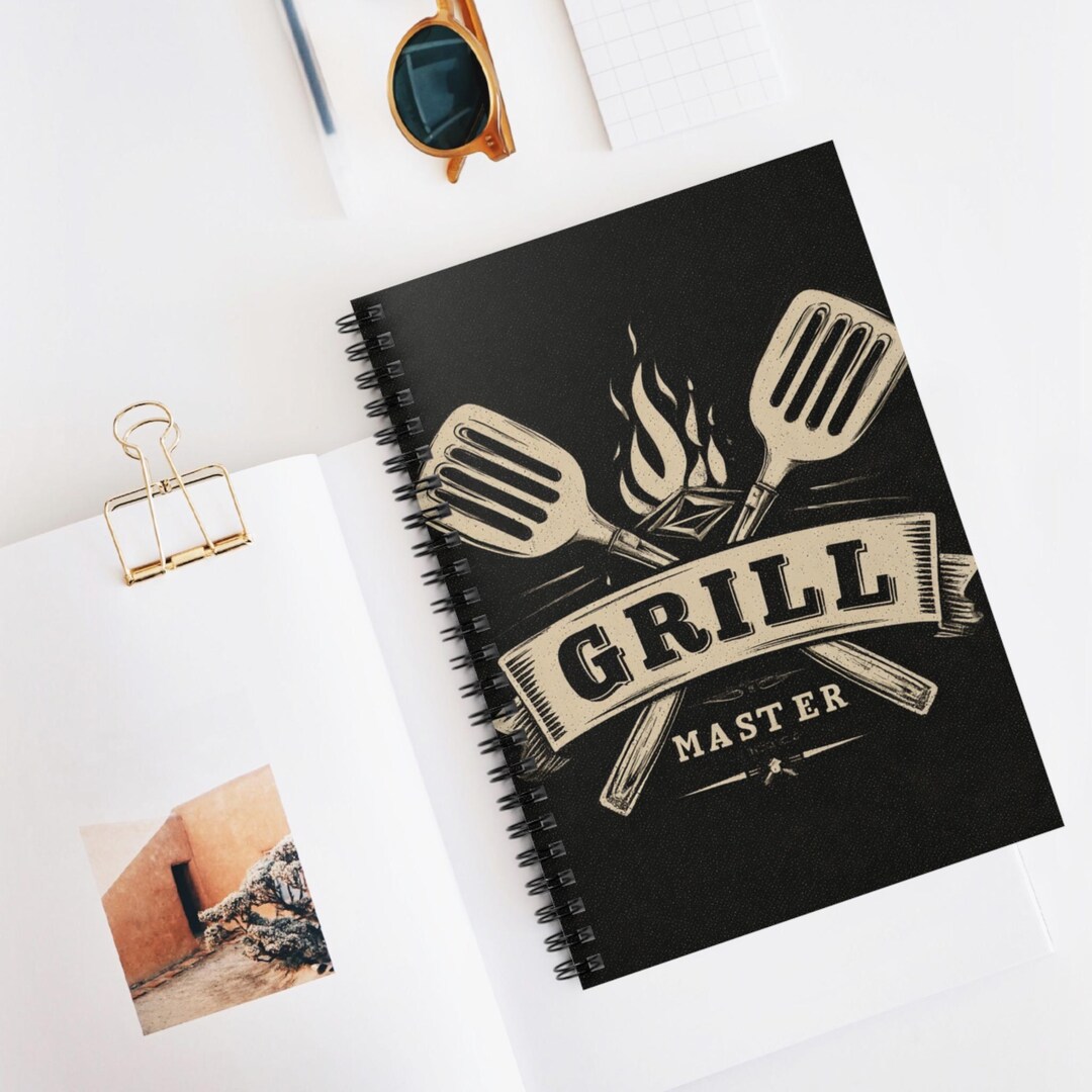 Chefs Note Book Grillmaster Badge Notebook - Perfect for Chefs, BBQ Lovers, Gift for ...