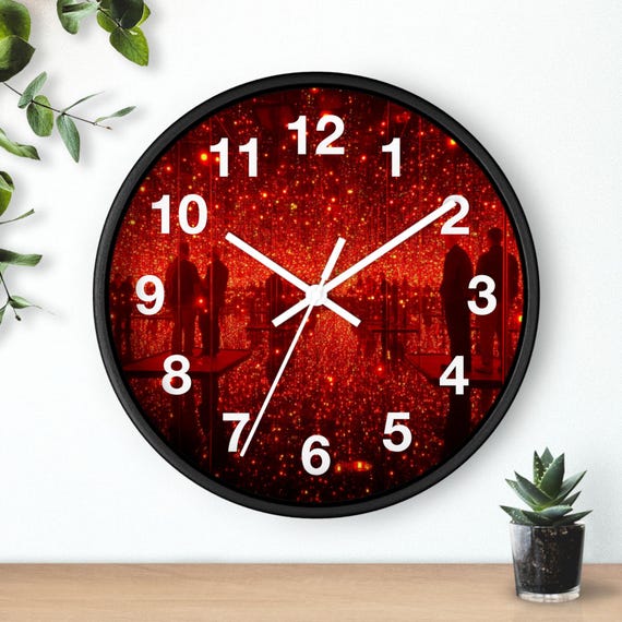 Endlos-Licht-Raum-Wanduhr | Funkelnde Wanduhr für die Küche, Geschenkidee Weihnachten, Must Have, Einzigartiger Zeitmesser