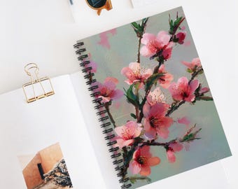 Spring Blossom Song Spiral Notebook - Artistic Floral Design, Perfect for Journaling, Gifts, School, Home Office, Spring Decor Essential