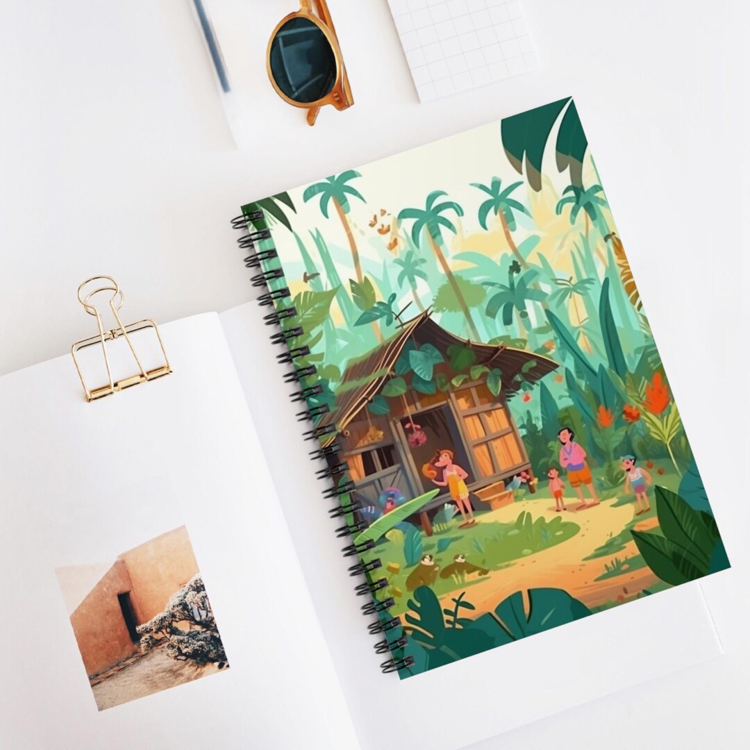 Jungle Family Life Spiral Notebook | Lined Journal, Artistic Sketchbook ...