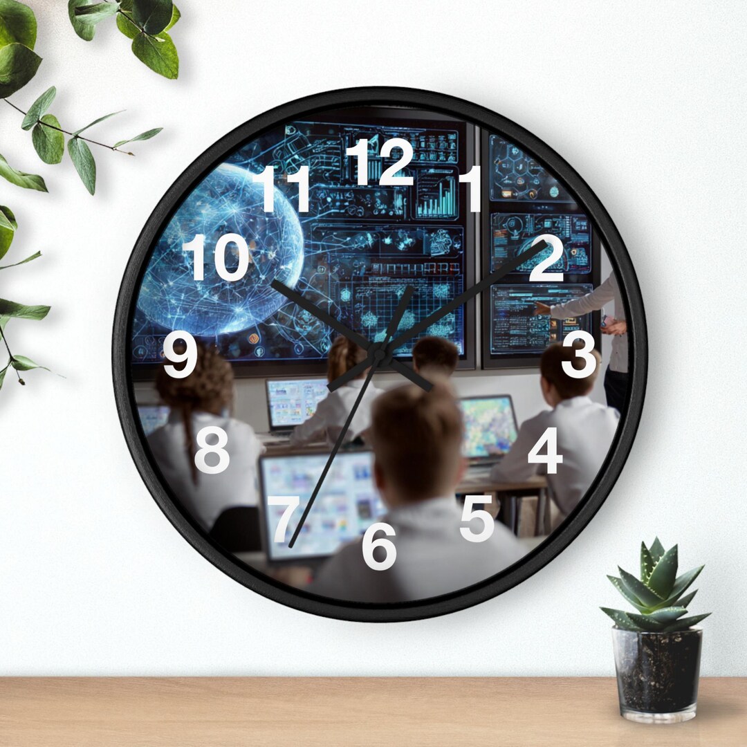 Interactive Smartboard Scene Wall Clock | Network SOC Control Room ...