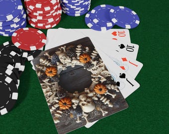 お化け屋敷ホラーポーカートランプセット、不気味なカードゲーム