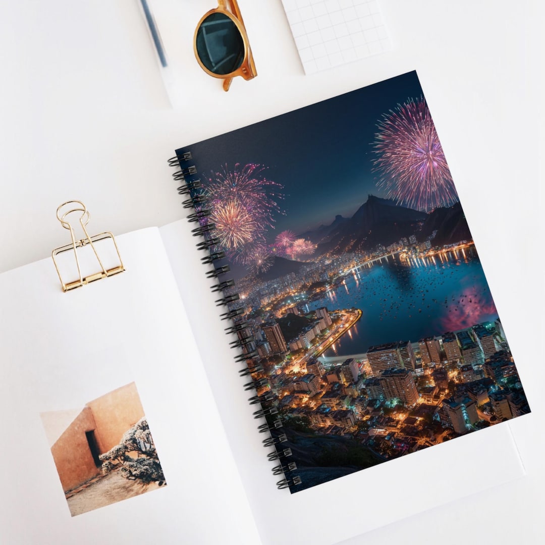 Rio Note Book Rio Night Burst Ruled Spiral Notebook, Lined Journal Artistic ...