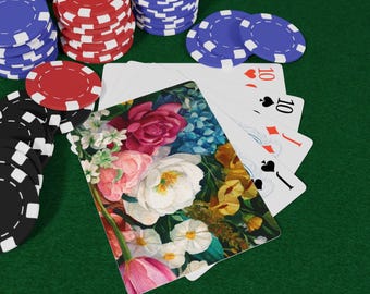 Floral Mothers Day Poker Playing Cards - Unique Gift for Gamers, Card Enthusiasts, Game Nights, Housewarming, Birthdays, Parties