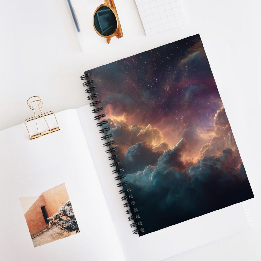 Ground Level Nebula Spiral Notebook | Ruled Line Journal, Artistic ...