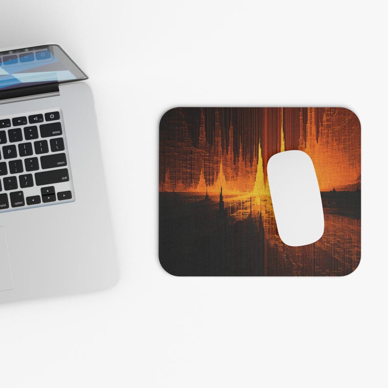 Code Canyon Rift Mouse Pad, Art Desk Mat, Office Desk Accessories, Christmas Gift Idea, Home Desk Decor, Office Essential image 1