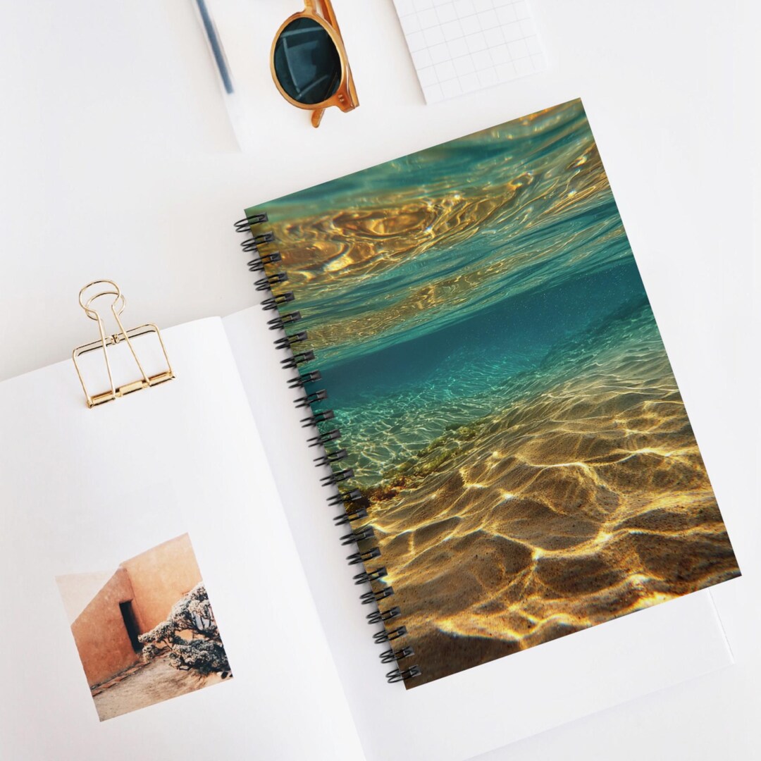 Subtidal Sand Lines Spiral Notebook | Ruled Lined Journal, Artistic ...