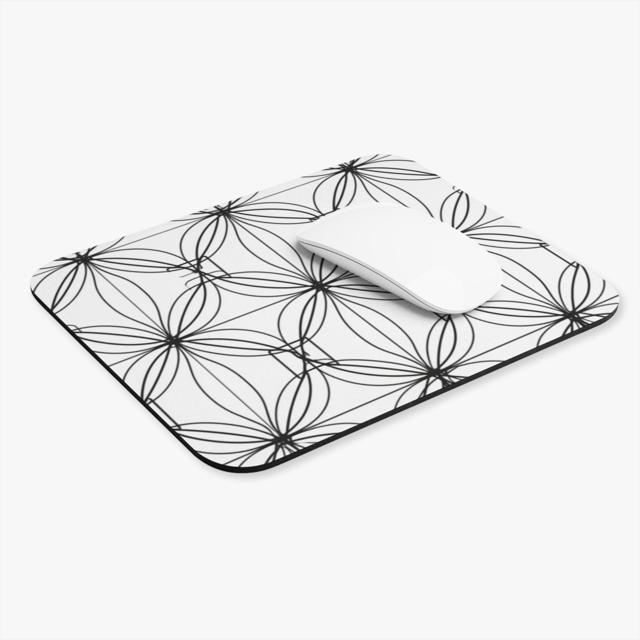 Modern Geometry Grid Mouse Pad, Art Desk Mat, Office Desk Accessories ...