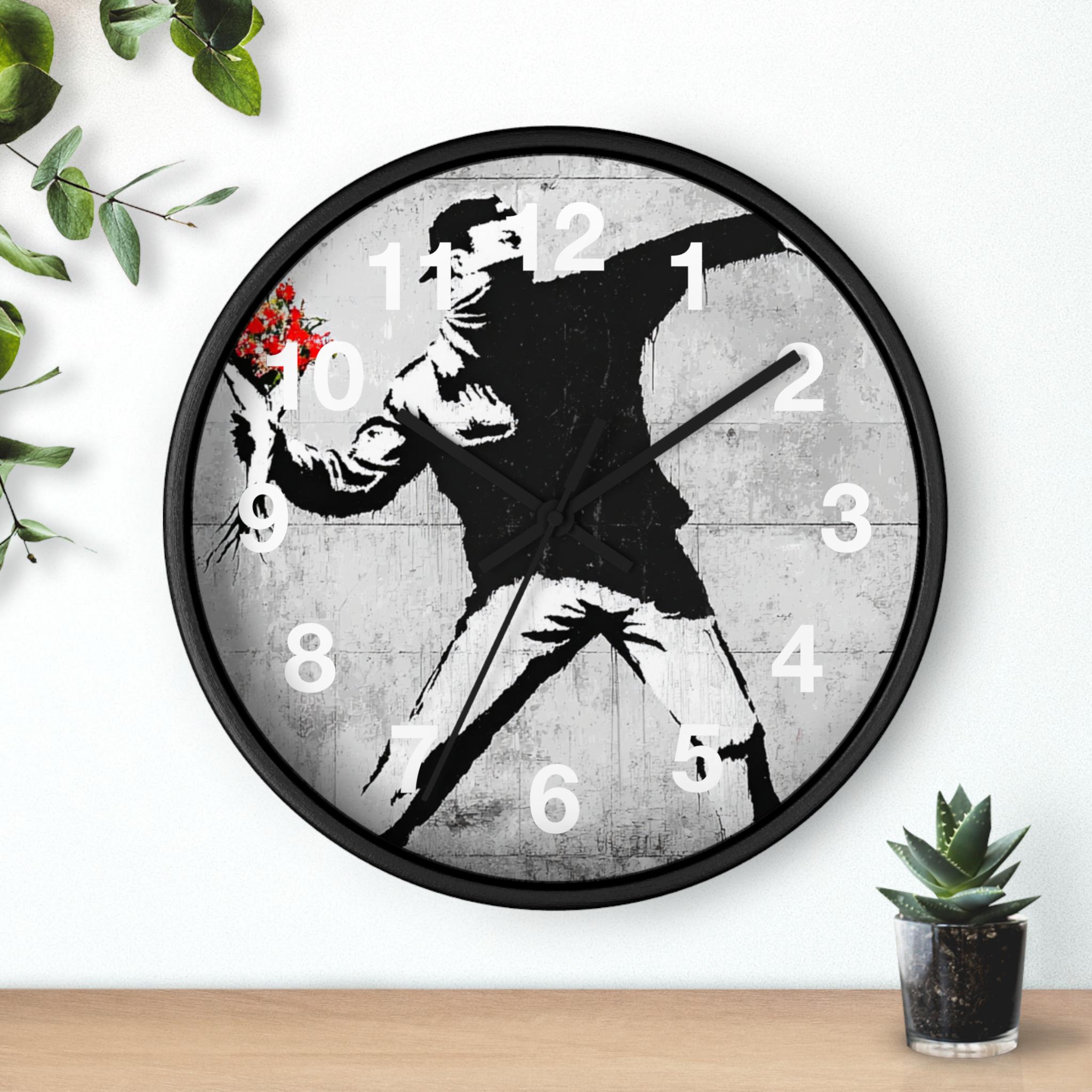 Banksy Clock - Etsy