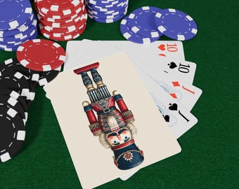 Classic Nutcracker Soldier Playing Cards Set, Vintage Playing Cards, Home Game Essentials, Gift for Gamers, Unique Card Designs, Poker Night