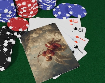 Classic Cupid Flight Poker Playing Cards, Decorative Card Sets, Game Night Essentials, Collectible Playing Cards, Gift for Card Players