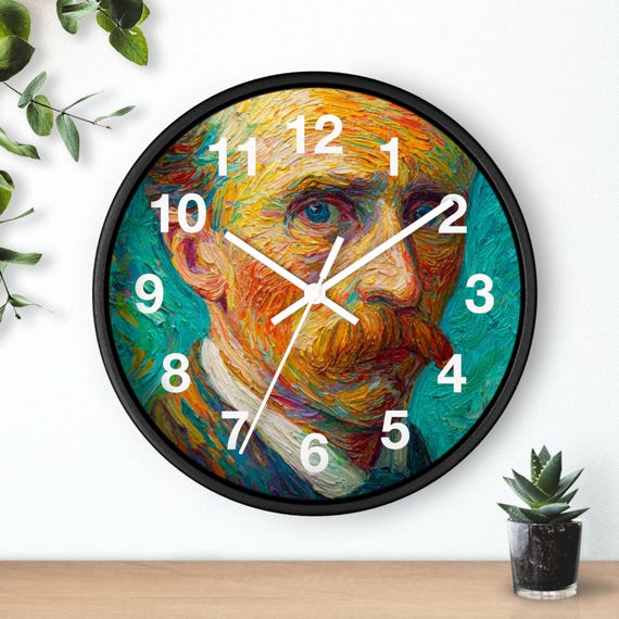 Painter Self Reflection Wall Clock | Art Decor, Gift, Living Room