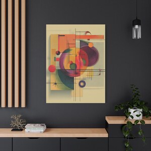 Spiritual Shape Flow Canvas Wall Art - Meditation Decor, Boho Home Accents, Yoga Studio Decoration, Abstract Artwork Gift