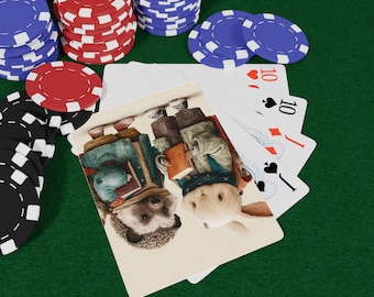 Animal Backpack Pals Playing Cards - Unique Card Game Gift, Collectible Deck, Animal Illustrations, Cute Poker Cards, Game Night Essentials