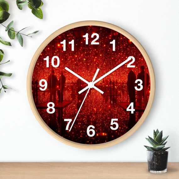 Endlos-Licht-Raum-Wanduhr | Funkelnde Wanduhr für die Küche, Geschenkidee Weihnachten, Must Have, Einzigartiger Zeitmesser