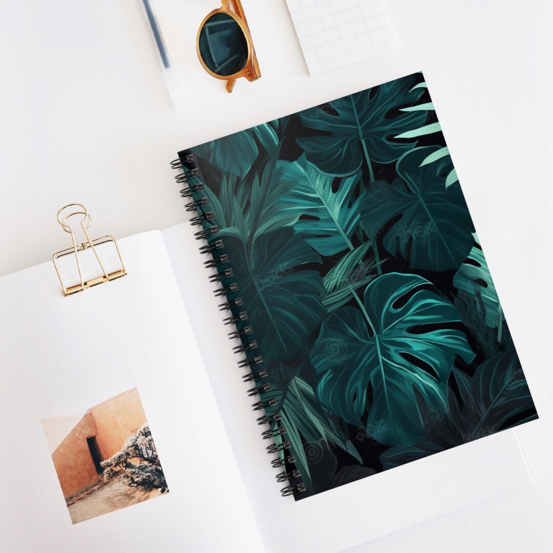 Layering Notebook Lush Jungle Layer Spiral Notebook | Ruled Journal, Artistic Sketchbook ...