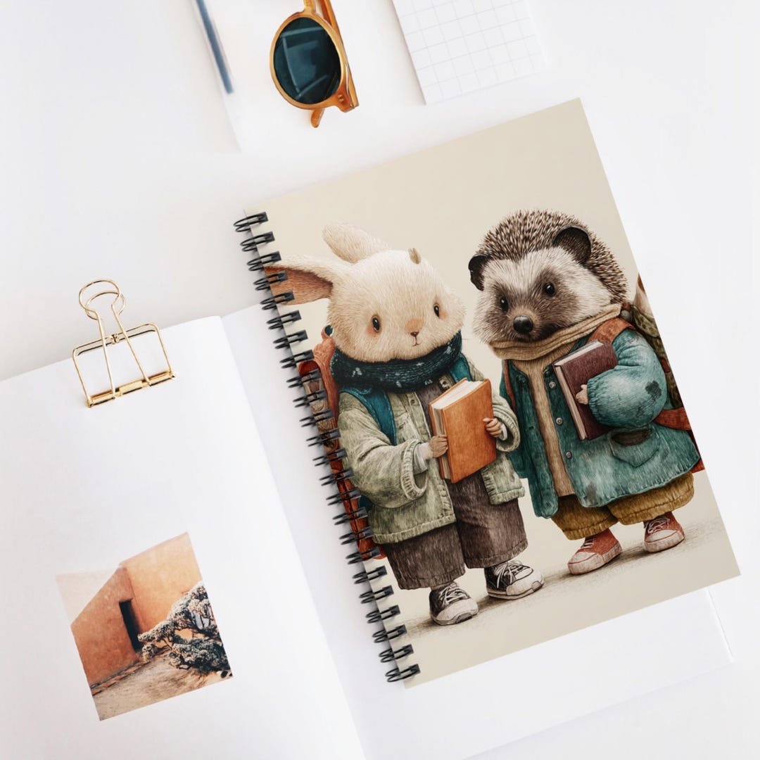 Animal Backpack Pals Spiral Notebook, Cute Notebook for Kids, Journal ...