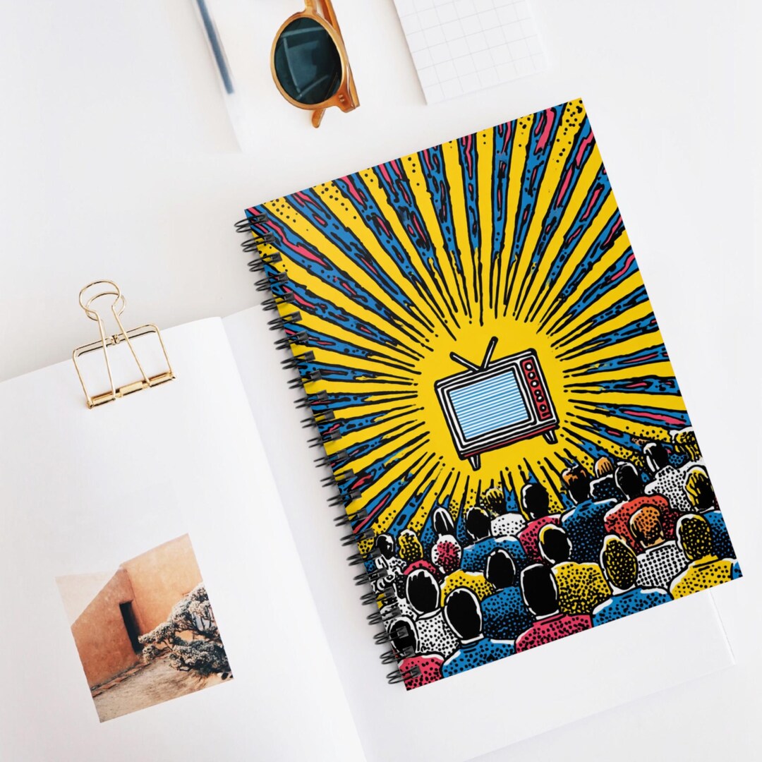 Notebook Watcher Glowing Screen Watchers Spiral Notebook for Creatives, Artistic Journal ...