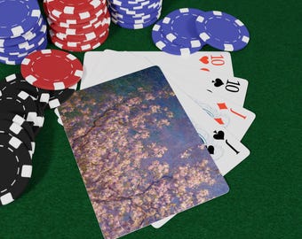 Baralho de Poker Sunlit Orchard | Baralho com Verso Floral, Presente para Amantes de Poker, Essencial para Noites de Jogos, Ideia de Presente de Natal