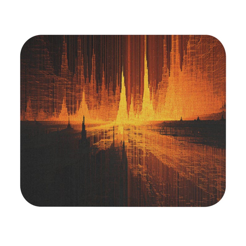 Code Canyon Rift Mouse Pad, Art Desk Mat, Office Desk Accessories, Christmas Gift Idea, Home Desk Decor, Office Essential image 3