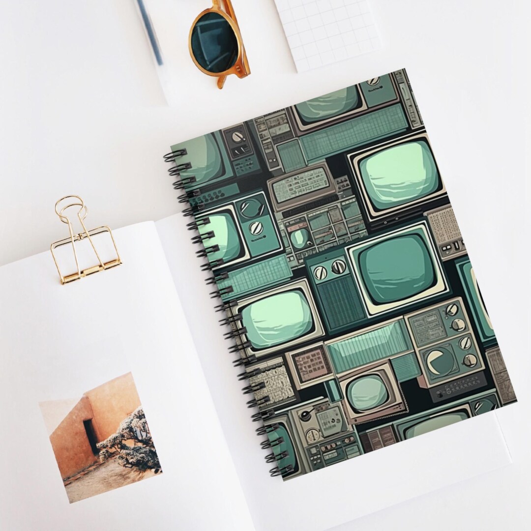 Static Notebook Static Screen Pop Spiral Notebook | Ruled Line Journal, Artistic ...