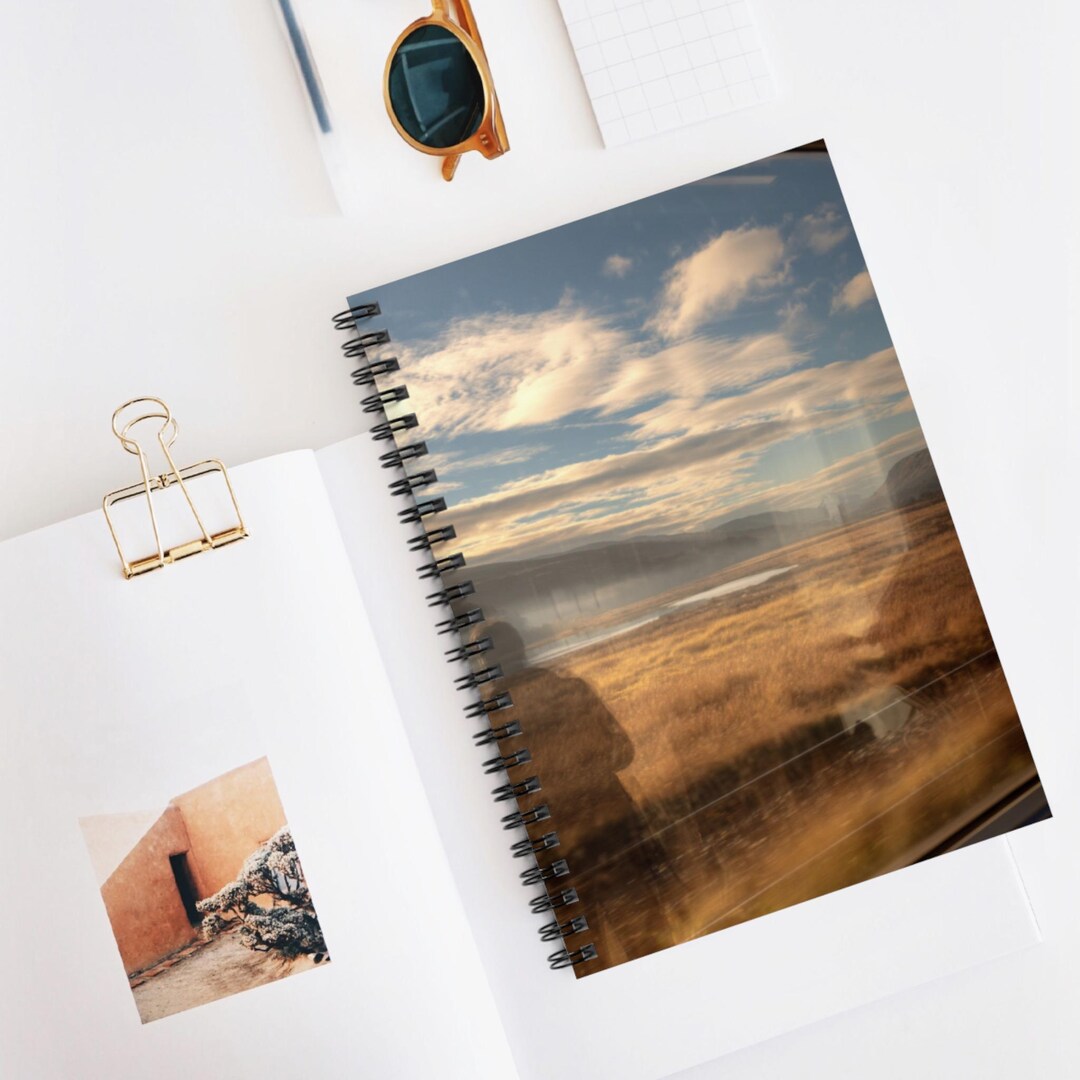 Reflective Journey Scene Spiral Notebook | Ruled Journal, Artistic ...