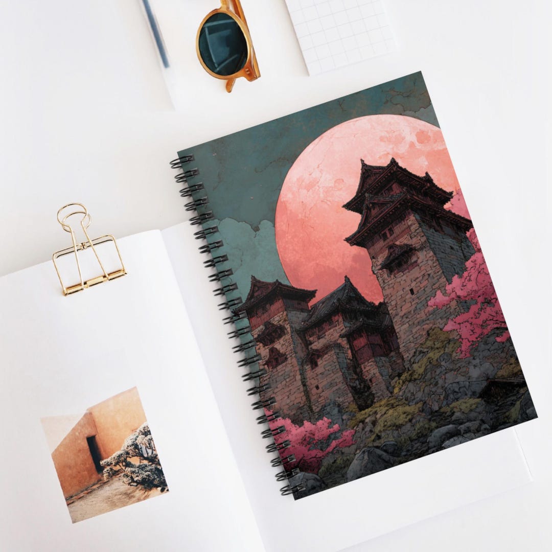 Samurai Notebook Samurai Star Fortress Spiral Notebook | Ruled Journal, Artistic ...